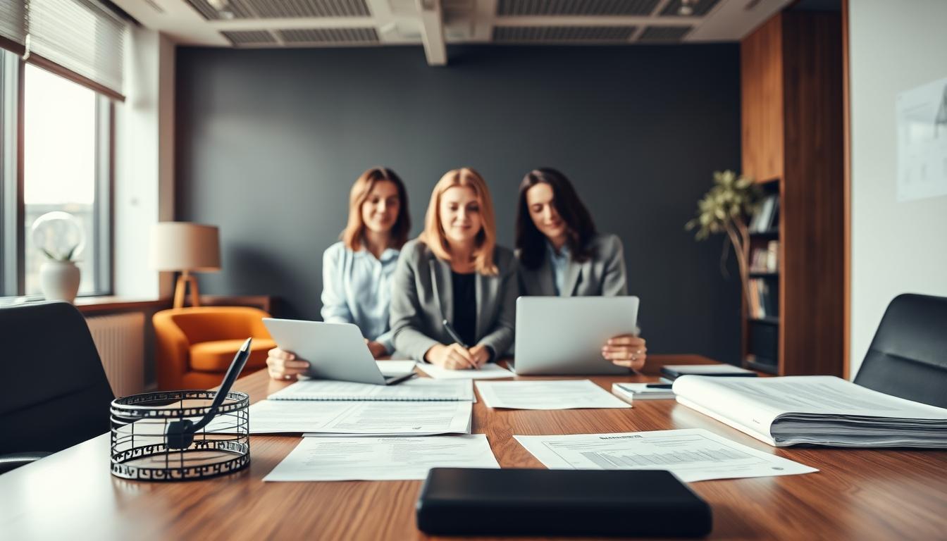 Family Reviewing Legal Paperwork